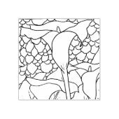 Happy Hollow Tortoise - Calla lily Gummistempel (Prägung)