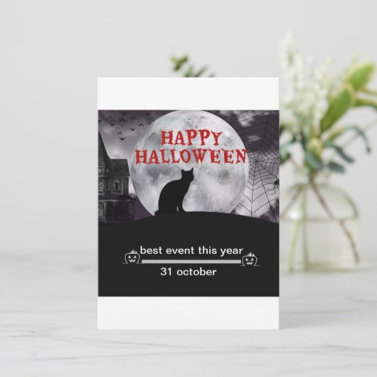 Happy Holloween (Stehend Vorderseite)