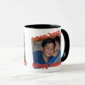 Happy Holloween Black Orange 1 Foto Tasse (VorderseiteRechts)