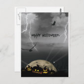 Happy Holloween Postkarte (Vorne/Hinten)