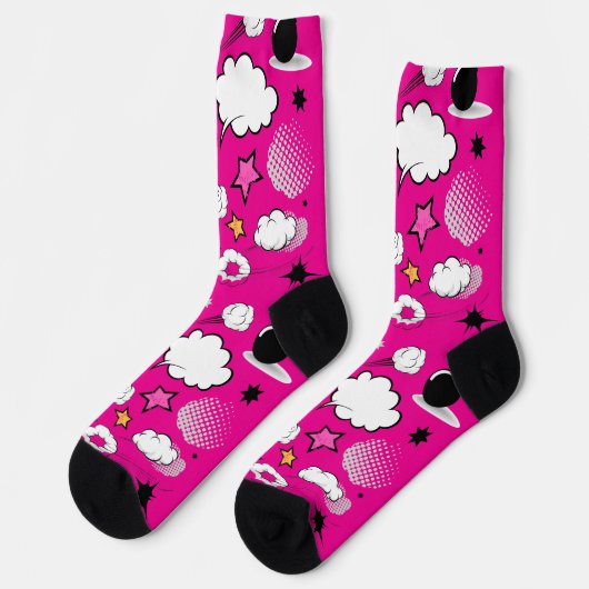 Happy Hollowing Cute Socks Socken (Linkes Detail)
