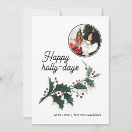 Happy Holly Days Familienurlaub Foto Karte
