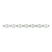 Happy Holly Days Festive Holly Pattern Satinband (Vorderseite)