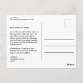 HAPPY HOLLY DAYS Urlaub Weihnachten Weihnachten Postkarte (Rückseite)