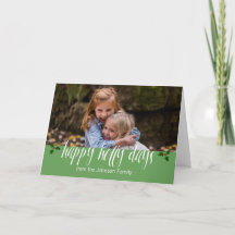 Happy Holly Days vom ______ Familienurlaub
