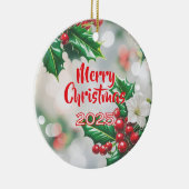 Happy Holly Dayz Weihnachtsschmuck mit Foto (Rechts)