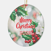 Happy Holly Dayz Weihnachtsschmuck mit Foto (Links)