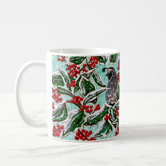 Happy Holly Quail Kaffeetasse (Links)
