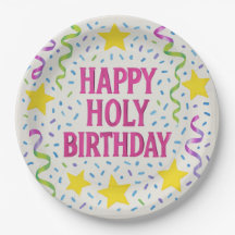 Happy Holy Birthday-Christliche Kid's Party Plate