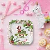 Happy Holydays Paper Plate Pappteller (Party)