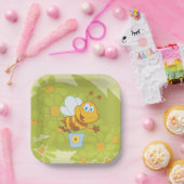Happy Honey Bee Pappteller (Party)