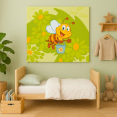 Happy Honey Bee Poster