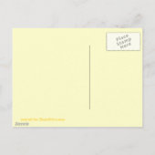 Happy Honeybee Hive Vintag Art Postkarte (Rückseite)