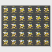 Happy Honeykah Honey Bee Hanukkah Jewish Geschenkpapier (Flach)