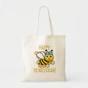 Happy Honeykah Honey Bee Hanukkah Jewish Tragetasche