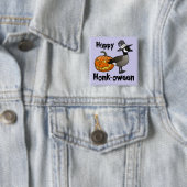 Happy Honk-ween Funny Canada Goose Halloween Button (Beispiel)
