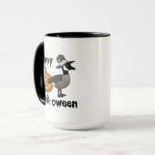 Happy Honk-ween Funny Canada Goose Halloween Tasse (Vorderseite Links)