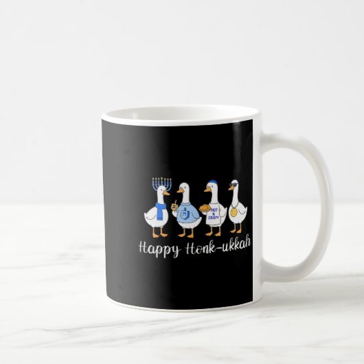 Happy Honkukkah Hanukkah Funny Chanukah Jewish Fes Kaffeetasse (Rechts)