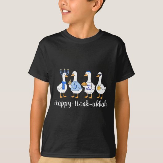 Happy Honkukkah Hanukkah Funny Chanukah Jewish Fes T-Shirt (Vorderseite)