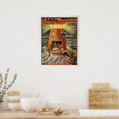 HAPPY HOOLIGAN Comedy Act VAUDEVILLE Poster (Küche)