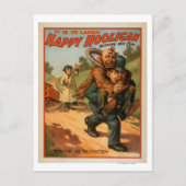 Happy Hooligan "It is to lagh" Theater Poster Postkarte (Vorderseite)