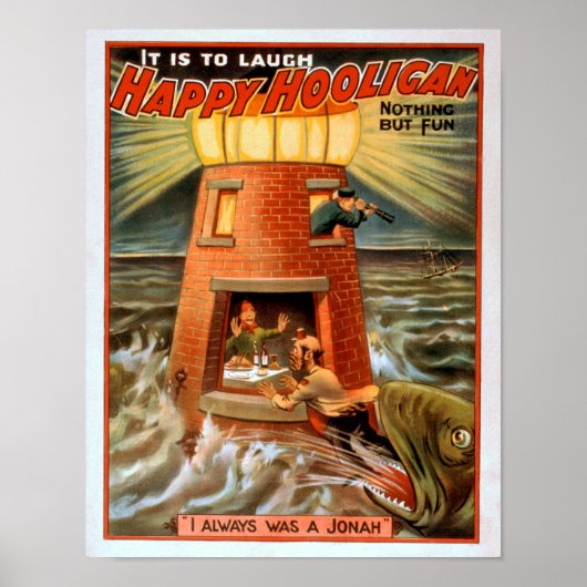 Happy Hooligan Lighthouse und Jonah Play Poster (Vorne)