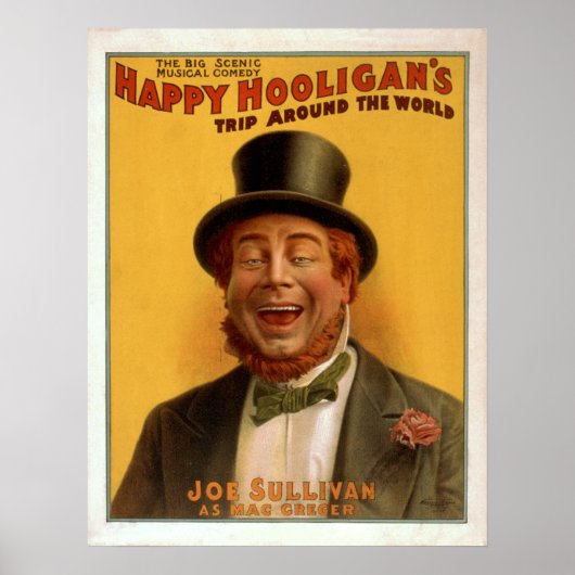 HAPPY HOOLIGAN'S Comedy Act VAUDEVILLE Poster (Vorne)