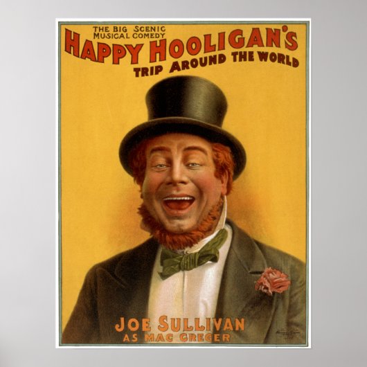 Happy Hooligan's Reise um die Welt Poster (Vorne)