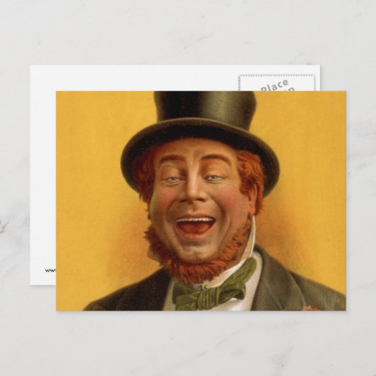 Happy Hooligan's Reise um die Welt Postkarte (Vorne/Hinten)