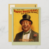 Happy Hooligans Reise um die Weltpostkarte Postkarte (Vorne/Hinten)