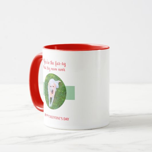 Happy Hooman Valentine Labrador Liebe Kaffee Tasse (Vorderseite Links)