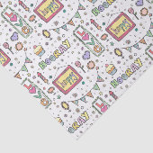Happy Hooray Party Original Birthday Pattern Gift Seidenpapier (Ausschnitt)