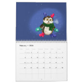 Happy Hooters Owls lustige Jahreszeiten anpassbar Kalender (Feb 2026)