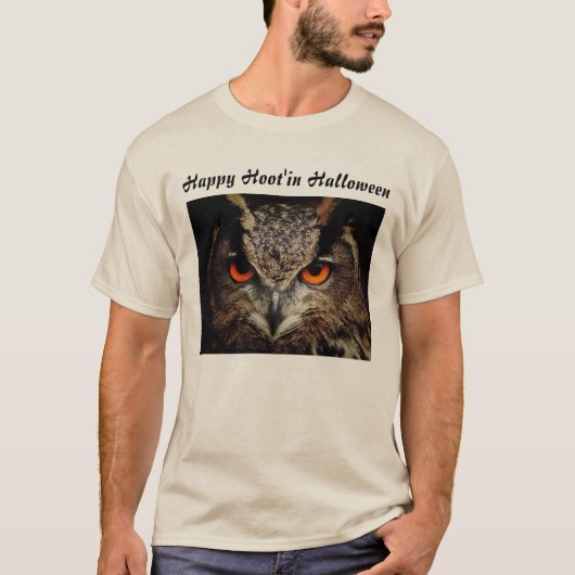 Happy Hoot'in Halloween T-Shirt (Vorderseite)