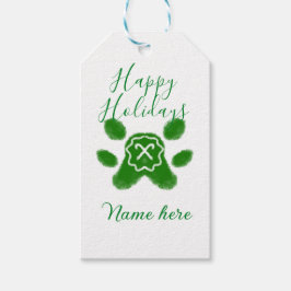 Happy Hop Hund Pfoten Candy Stock Tier Geschenkanhänger