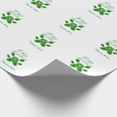 Happy Hop Hund Pfoten Candy Stock Tier Geschenkpapier (Ecke)