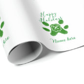 Happy Hop Hund Pfoten Candy Stock Tier Geschenkpapier (Rolleneckpunkt)