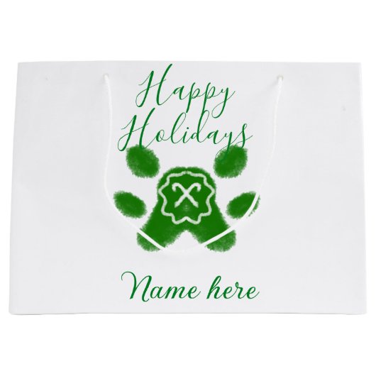 Happy Hop Hund Pfoten Candy Stock Tier Große Geschenktüte (Vorderseite)