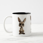 "Happy Hopper Heart" Zweifarbige Tasse (Links)