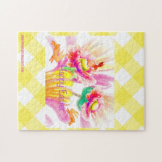 Happy Hopping Bunnies Puzzle (Horizontal)