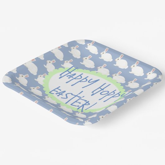 Happy Hoppy Oaster Pappteller (Gewinkelt)