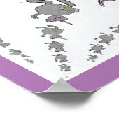 Happy (Hoppy) Osterposter Poster (Ecke)