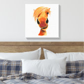 HaPPY HoRSe ' GiNGeR NuT ' BY SHiRLeY MacARTHuR Leinwanddruck (Insitu (Schlafzimmer))