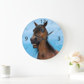 Happy Horse Große Wanduhr (Zuhause)