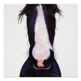 Happy Horse ' Je FF ' von Shirley MacArthur Poster