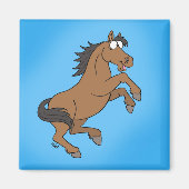 Happy Horse Magnet - Blau (Vorne)