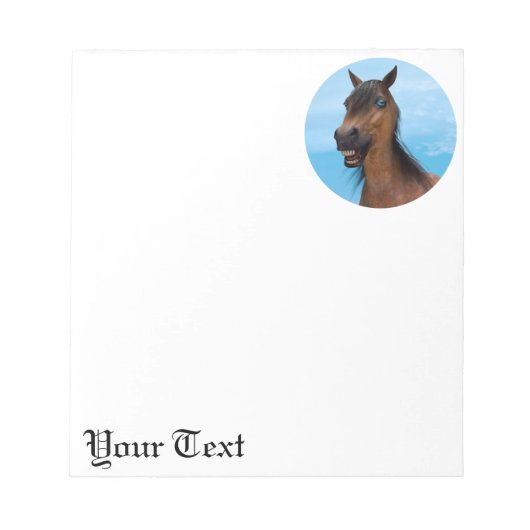 Happy Horse Notizblock (Vorderseite)