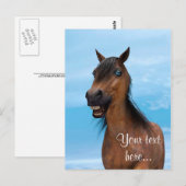 Happy Horse Postkarte (Vorne/Hinten)