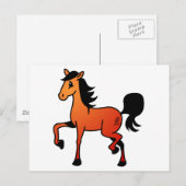 Happy Horse Postkarte (Vorne/Hinten)