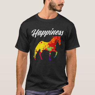 Happy Horseback Reitsport Pferde Reiten Reiten T-Shirt